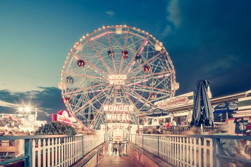 Wonder Wheel By Night Coney Island NY Wonder Wheel By Night Coney Island NY