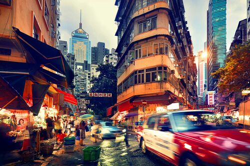 Wan Chai at Dusk Wan Chai at Dusk